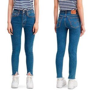 Levi’s Wedgie Skinny Jeans Raw Hem SZ 29W